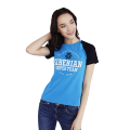 Siberian Super Team CLASSIC T-shirt for women (color: blue, size: XS)